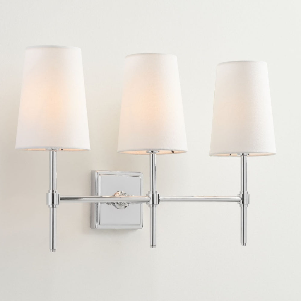 Derlina Multi-Head Wall Lamp - Retro Metal Linen Sconce for Bedroom