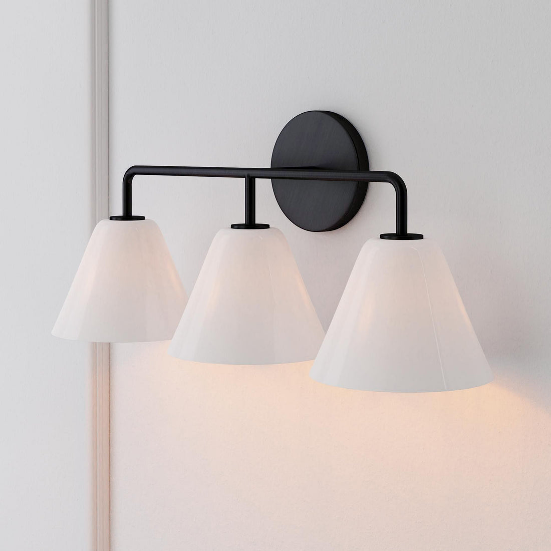 Applique murale Conica Cone - Éclairage moderne en verre à 1, 2 ou 3 lumières