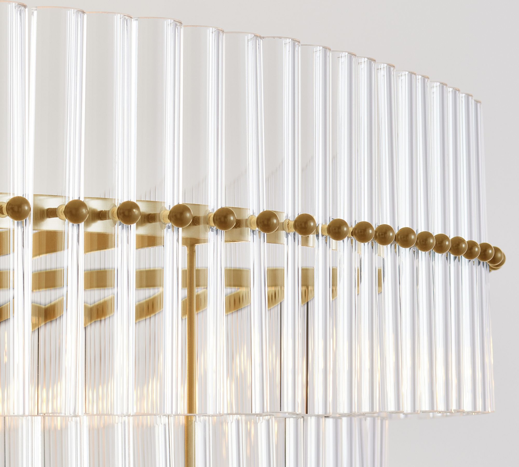 Lumora Crystal Pendant Light – Elegant Tumbled Brass & Cut Glass