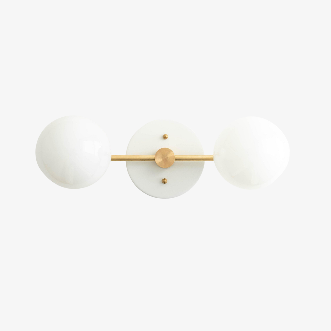 Glorica Glass Vanity Light - Modern Brass Wall Sconce for Bathroom Style