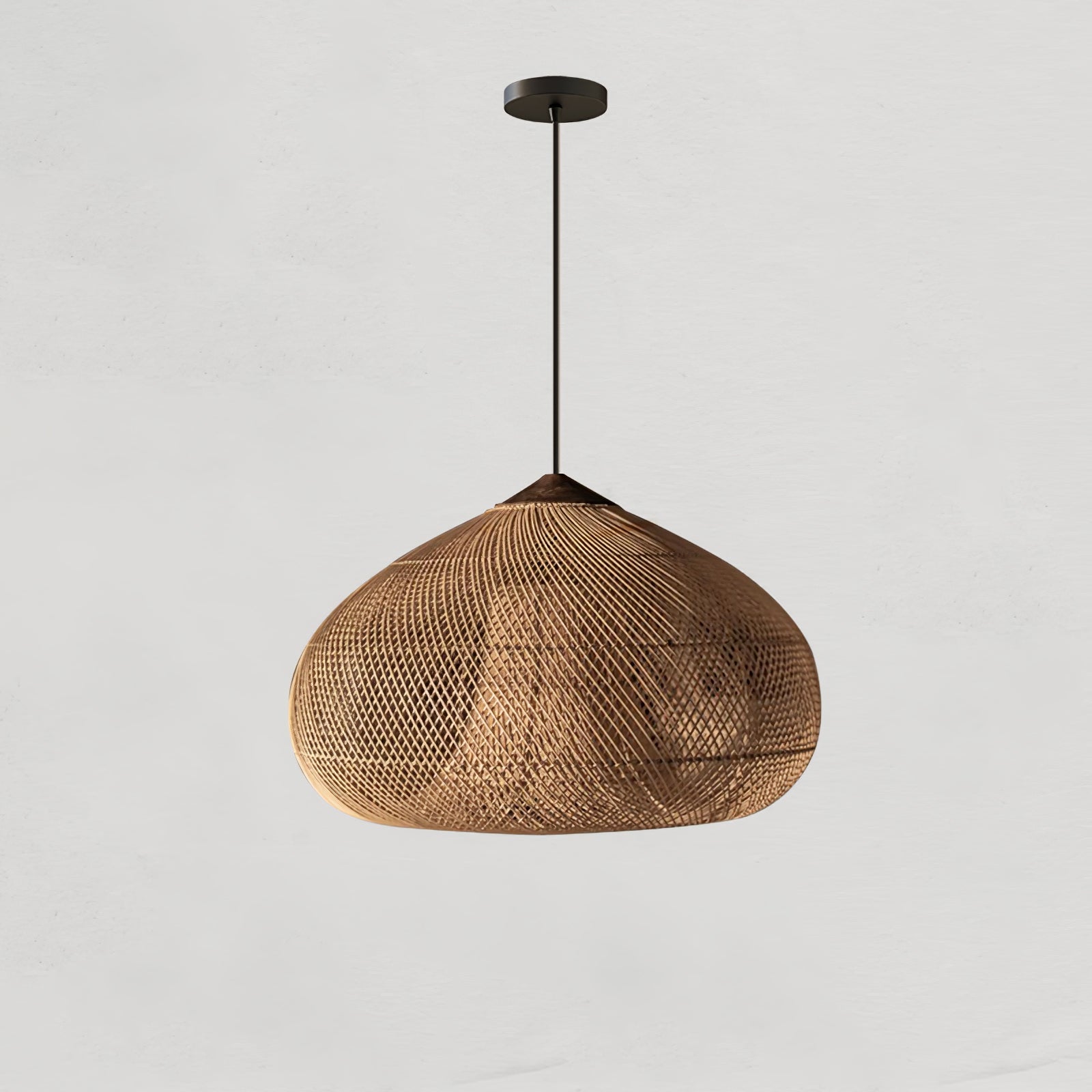 Harp Braided Rattan Pendant Lamp