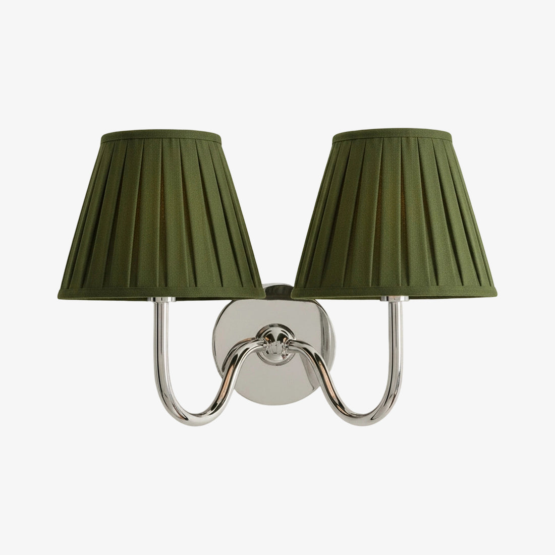 Luvora Pleated Linen Wall Lamp – Vintage Brass Wall Light for Living Rooms