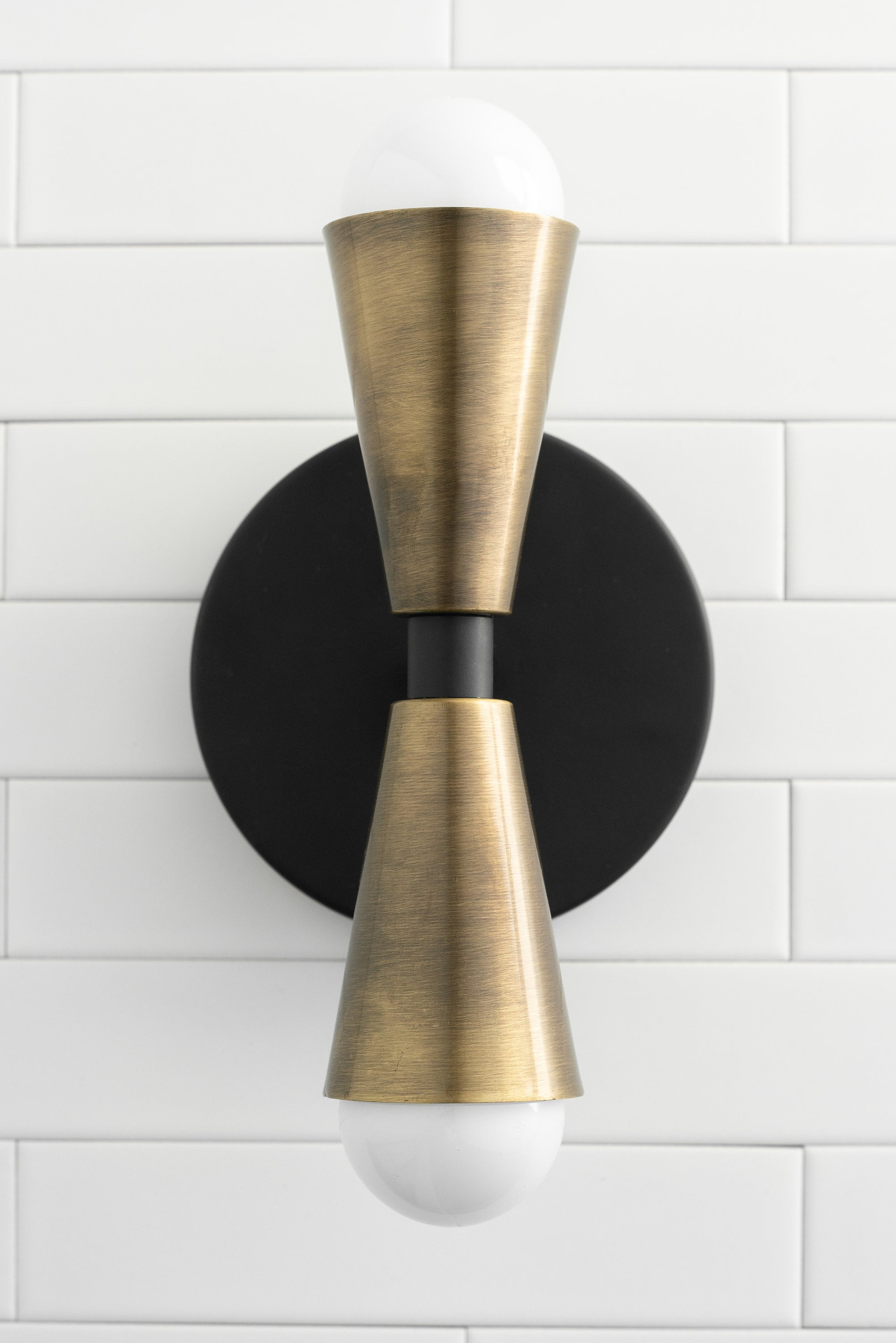 Pyralis Cone Linear Statement Wall Sconce - Modern Two Light Fixture