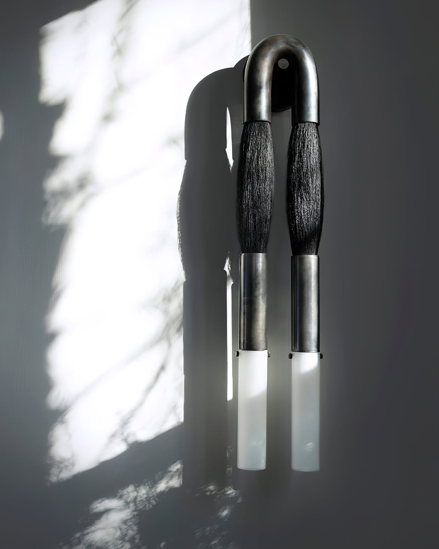 Sophisticated Horsehair Wall Sconce with G9 Base