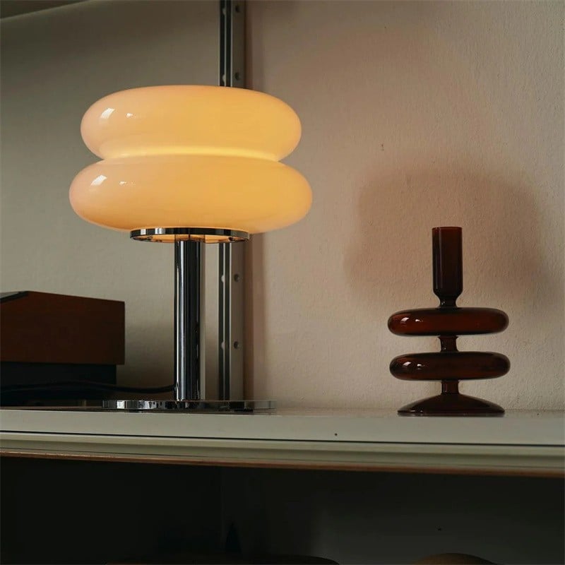 Retro Bauhaus Lollipop Ripple Table Lamp for Bedroom S19