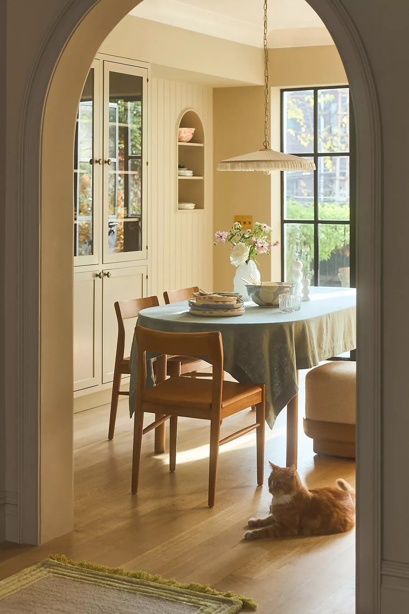 Elumina Silk Pleated Pendant Light - Classic Hanging Ceiling Fixture