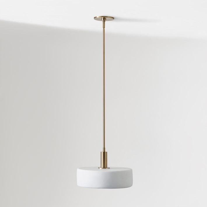 Suspension Cerova moderne en porcelaine ivoire – Design organique et doux pour îlot de cuisine