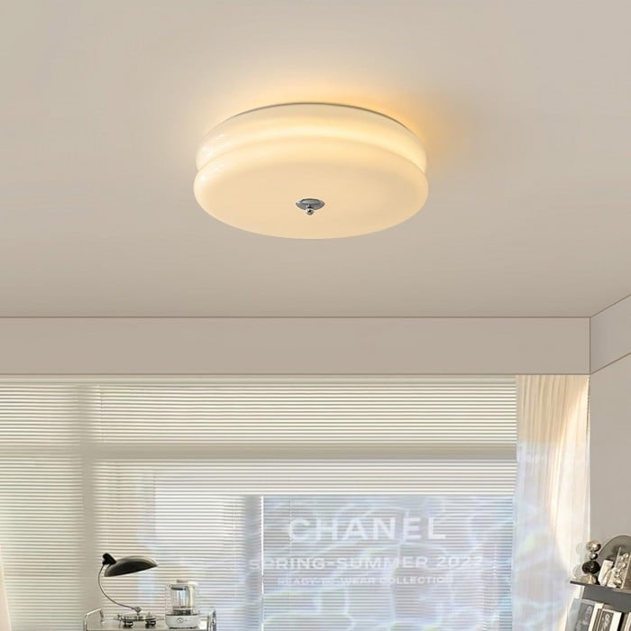 Art Deco Double Layer Disc Ceiling Light S34