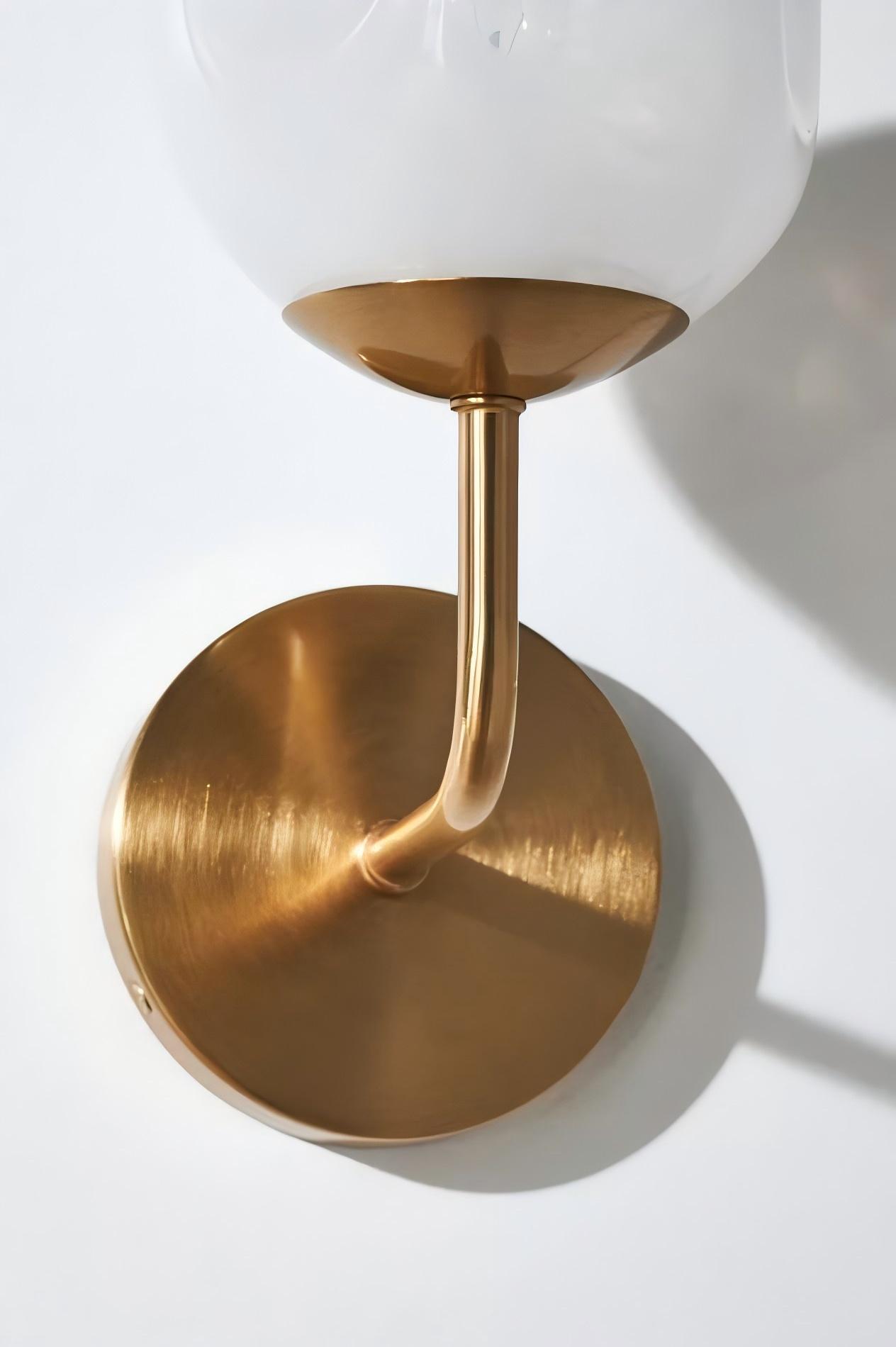 Pawrior Modern Organic Glass Sphere Wall Light - Nordic Cloud Design Wall Sconce