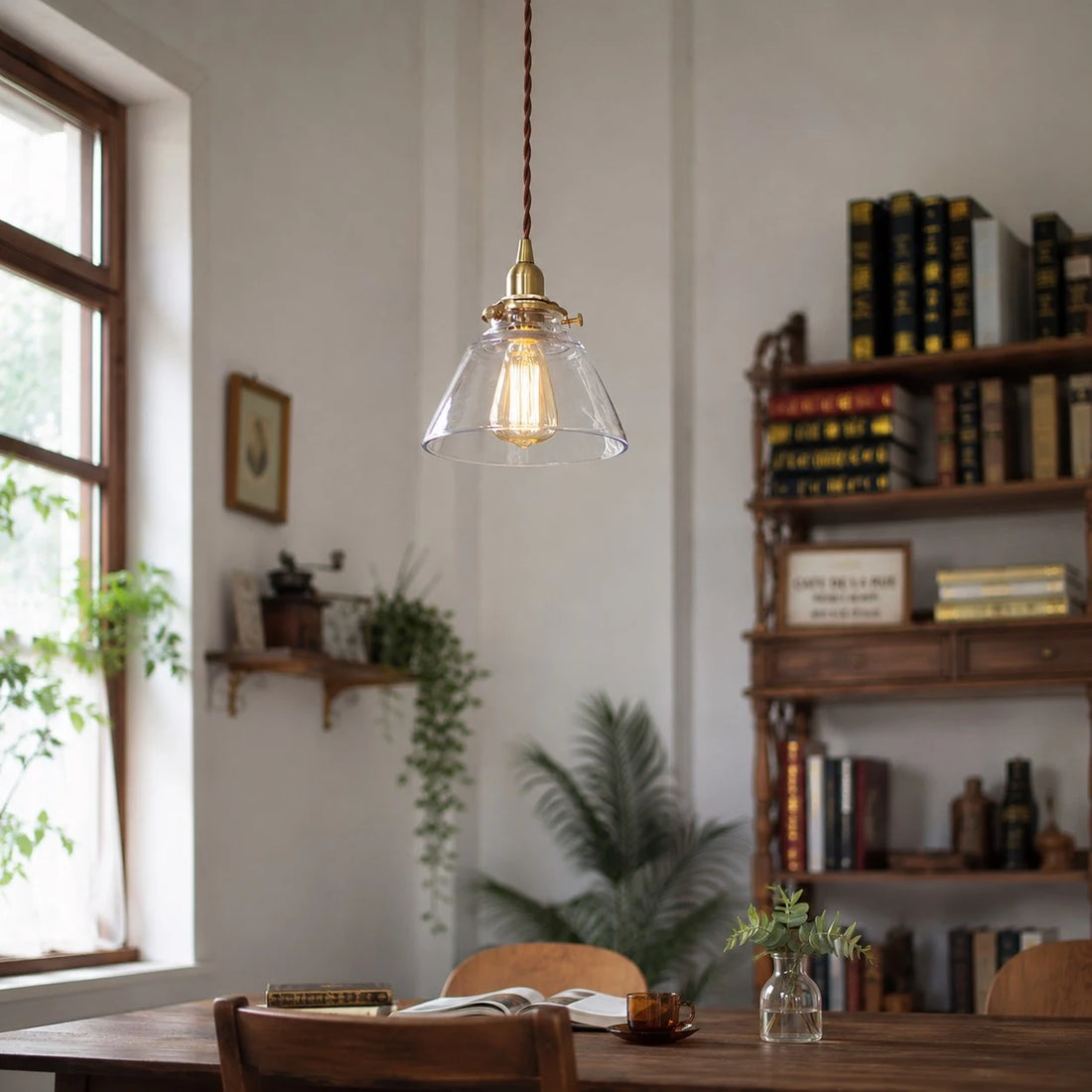 Ceiling cord and pendant suspension detail