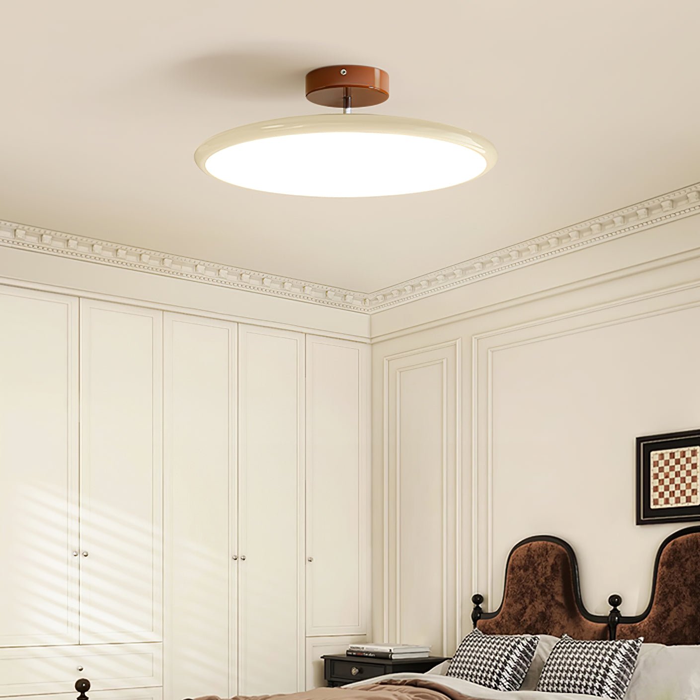 Contemporary Metal Acrylic Ceiling Lamp Warm Ambient Lighting
