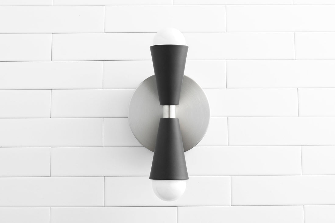 Pyralis Cone Linear Statement Wall Sconce - Modern Two Light Fixture
