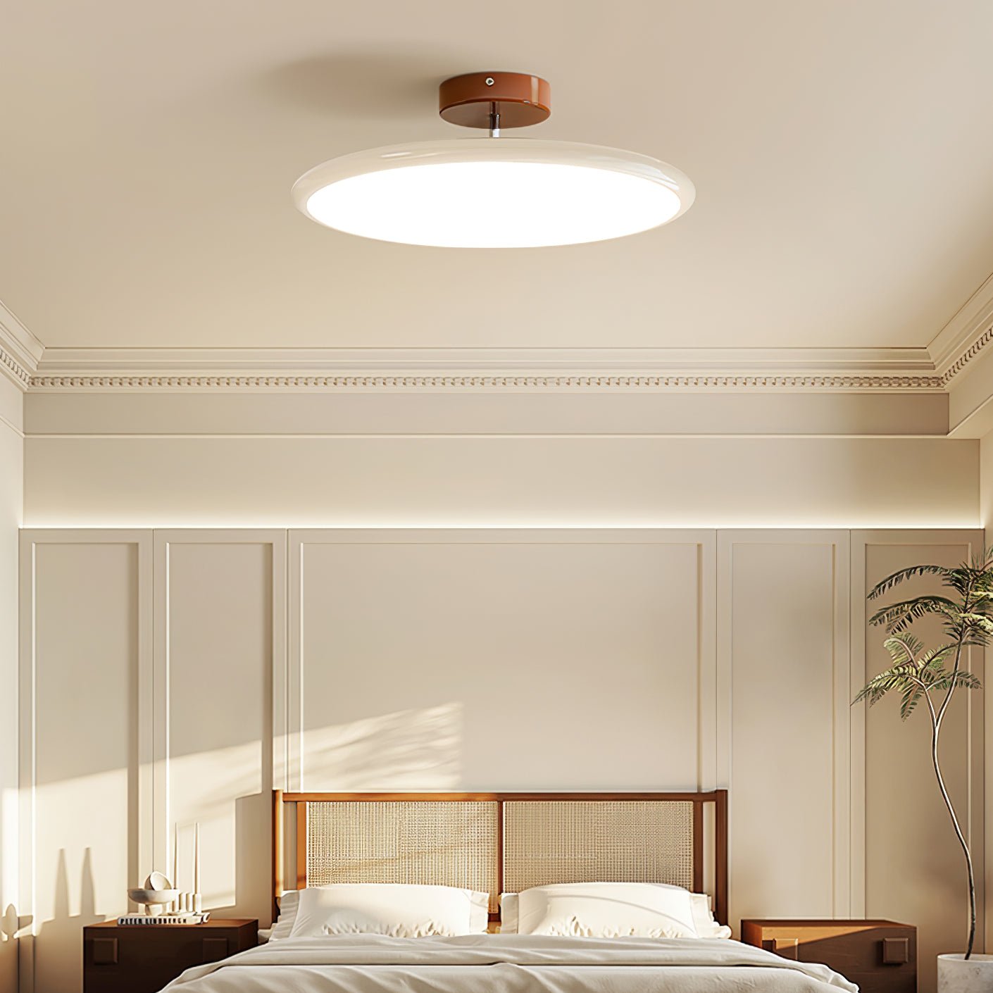 Contemporary Metal Acrylic Ceiling Lamp Warm Ambient Lighting