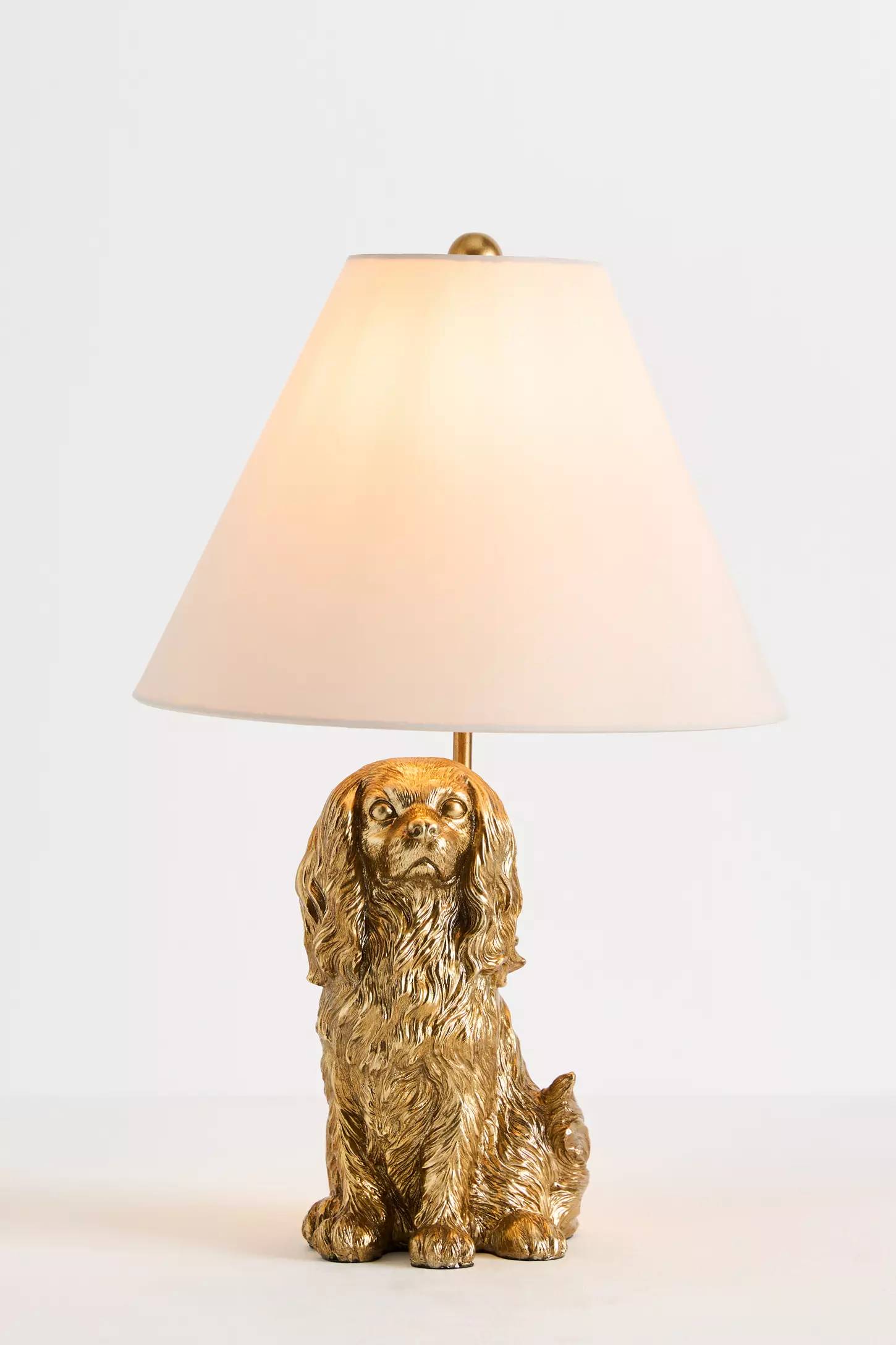 Pawdia Fabric Decorative Table Lamp - Animal Sculpture Bedside Lamp
