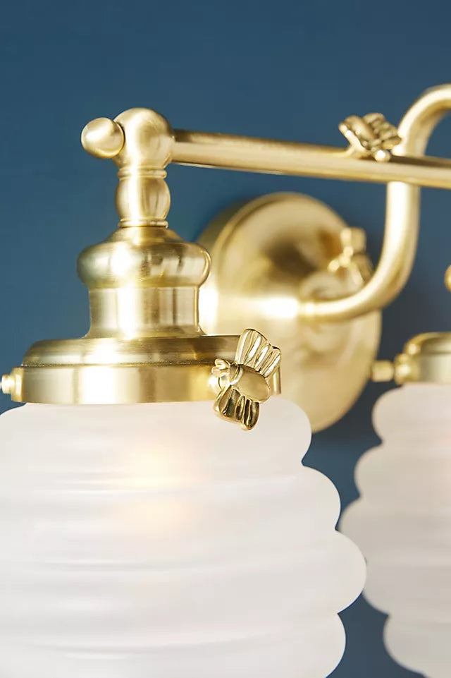 Capigia Glass Metal Vanity Wall Sconce - Modern Bathroom Light with Elegant Style