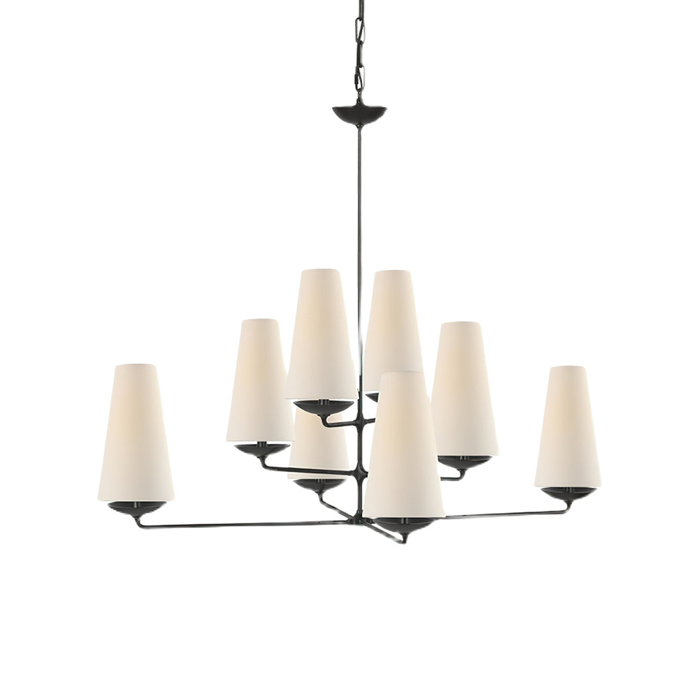 Contemporary Fontaine Vertical Chandelier - Modern Multi-Head Pendant Fixture