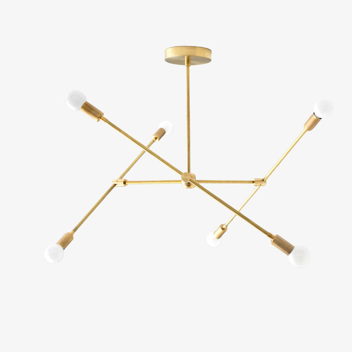 Mobilux Line Modern Mobile Chandelier - Minimalist Ceiling Light for Dining Room