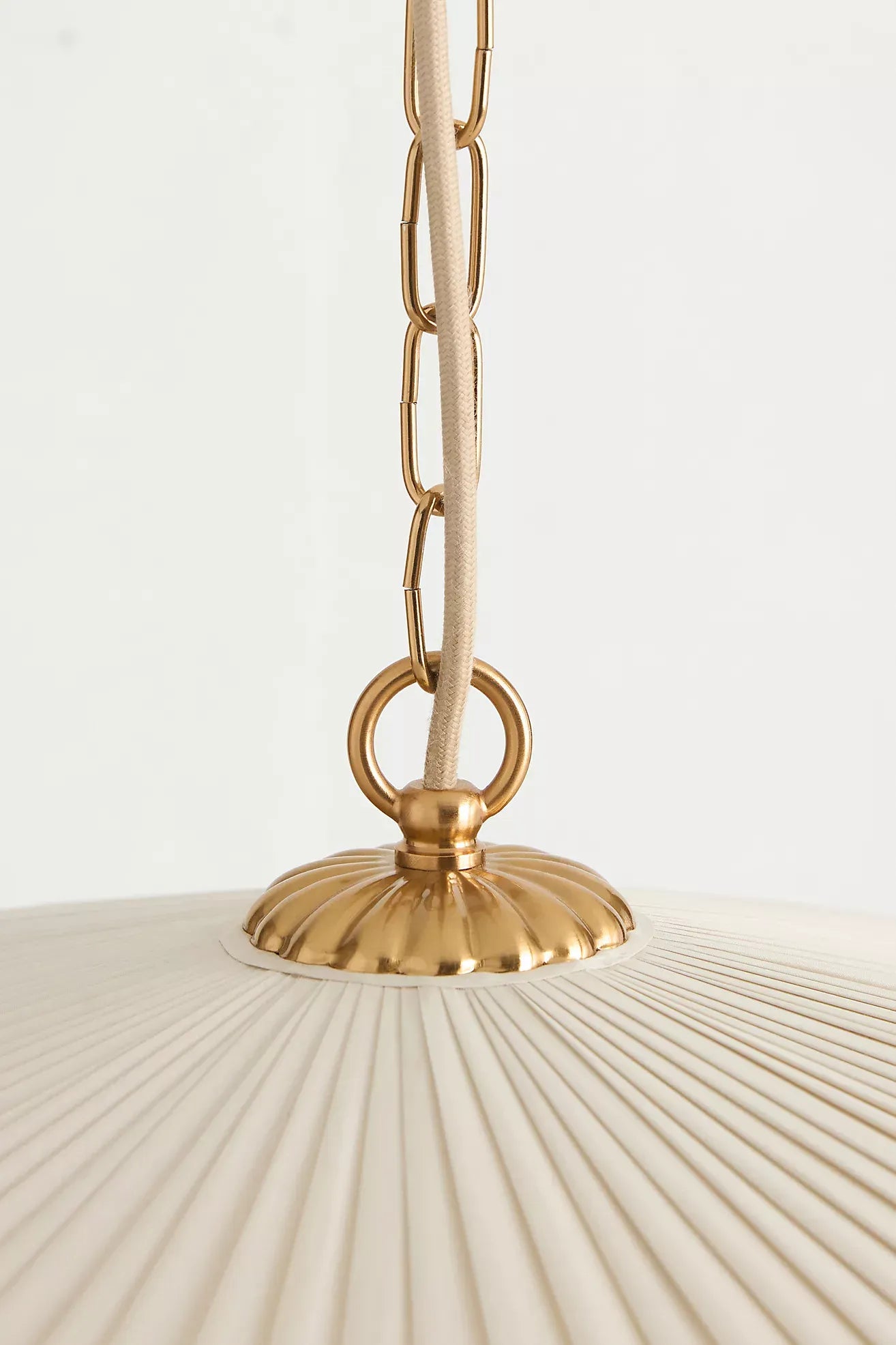Elumina Silk Pleated Pendant Light - Classic Hanging Ceiling Fixture