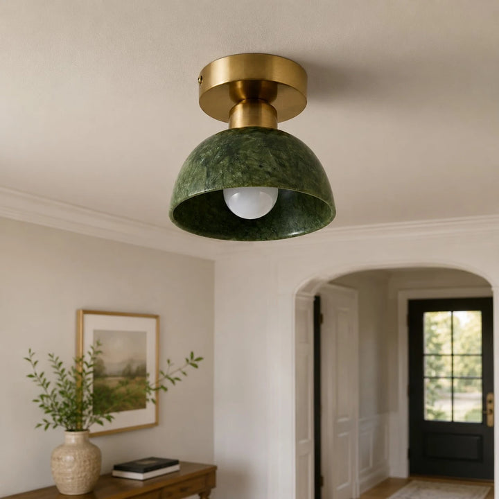 Installed single dome in hallway