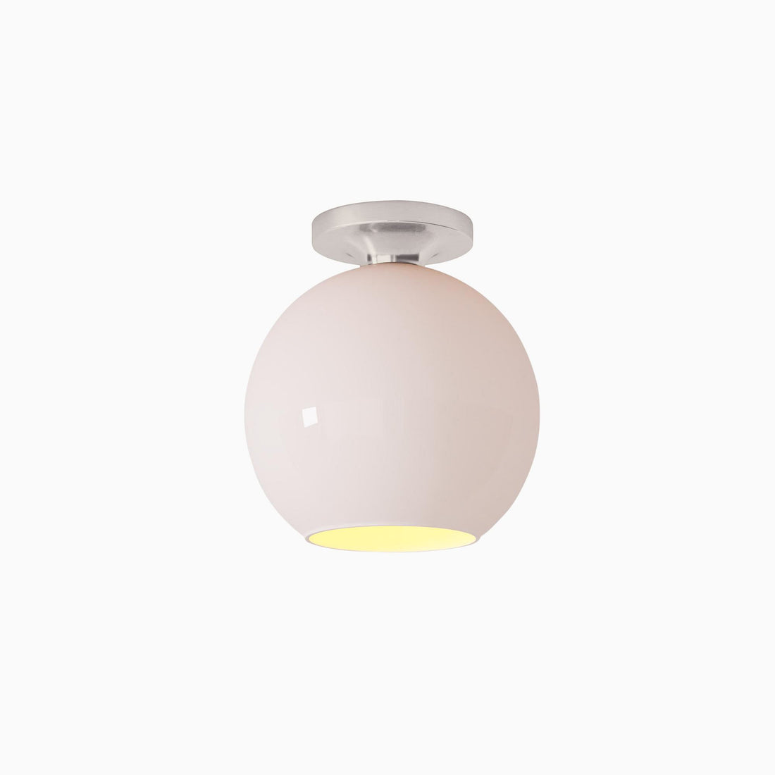 Selvion Modern Globe Ceiling Light - Damp-Rated Bathroom Lighting - Luxe Glass Shade