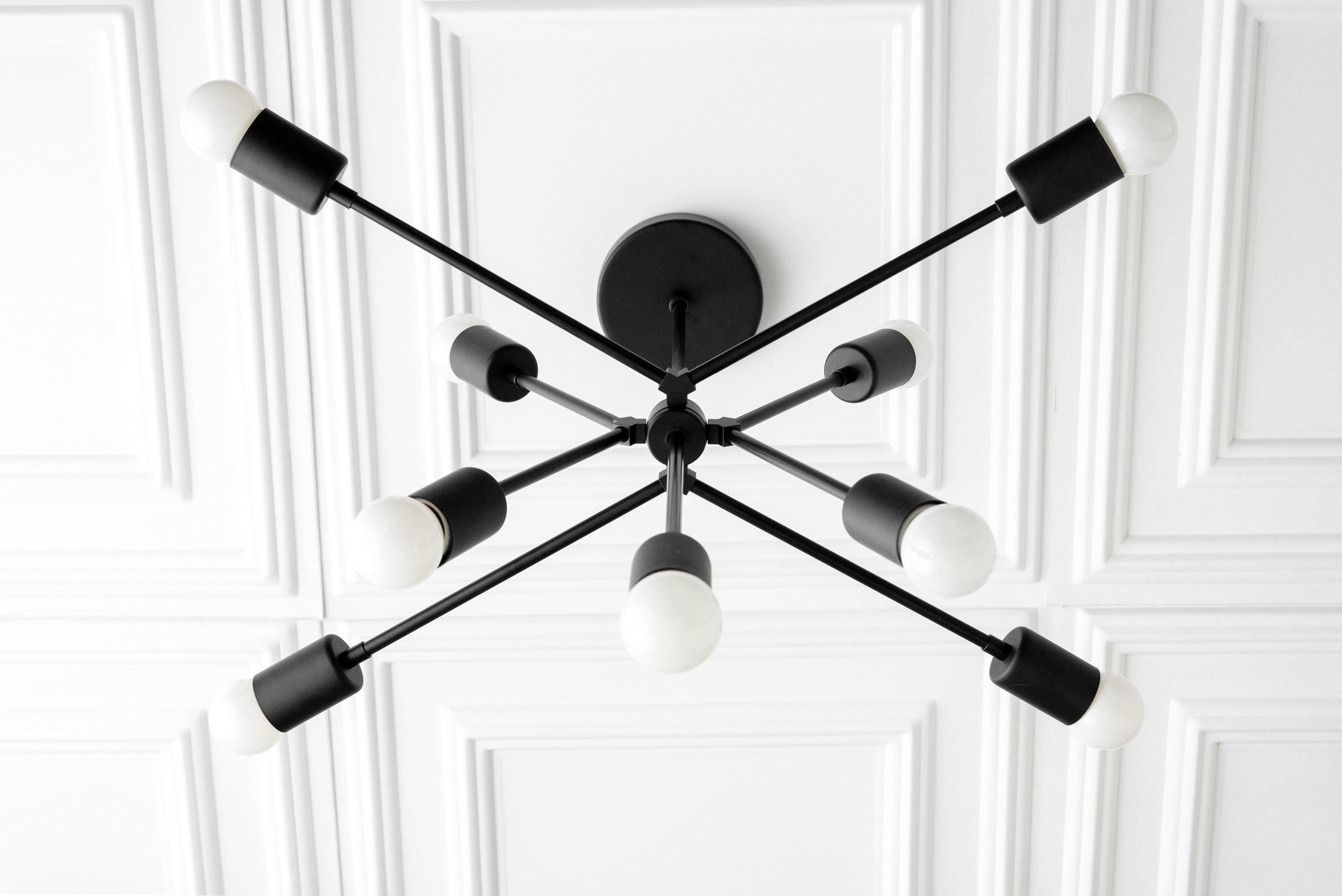 Mobilux Line Modern Chandelier - Mid Century Ceiling Light Fixture