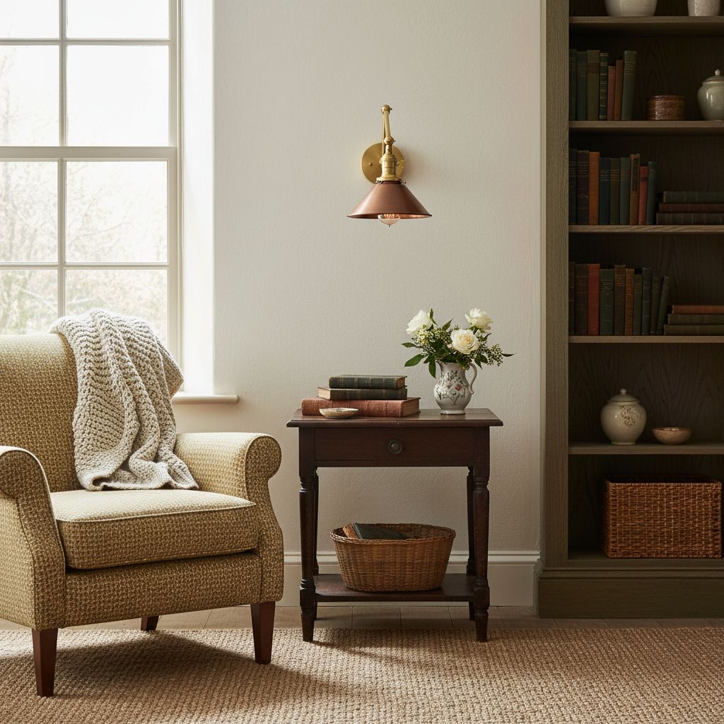 Conique Metal Industrial Wall Sconce with Adjustable Arm - Vintage Copper Cone Shade for Task Lighting