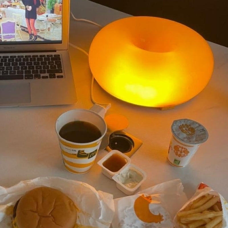 Applique/lampe de table en verre Donut – Lampe décorative pour intérieurs modernes