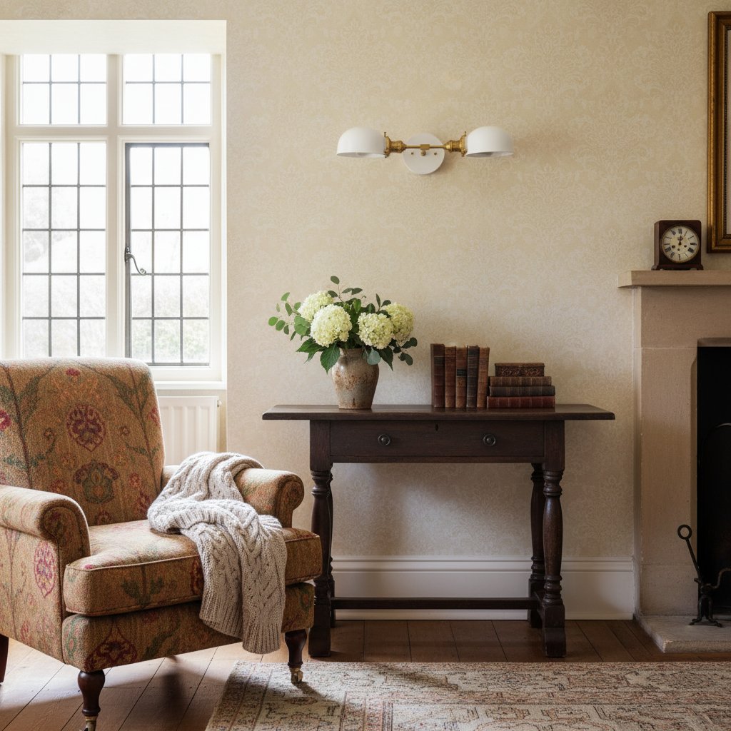 Ornato Luxe Mid-Century Vanity Light - Brass Bathroom Fixture with Opal Glass