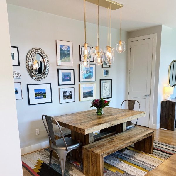 Lumivelle Sculptural 7-Light Chandelier – Adjustable Height Modern Glass Pendant