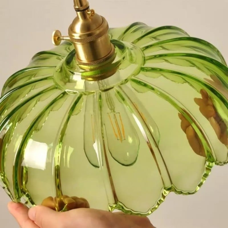 Retro Rustic Petal Buds Glass Pendant Lamp S40