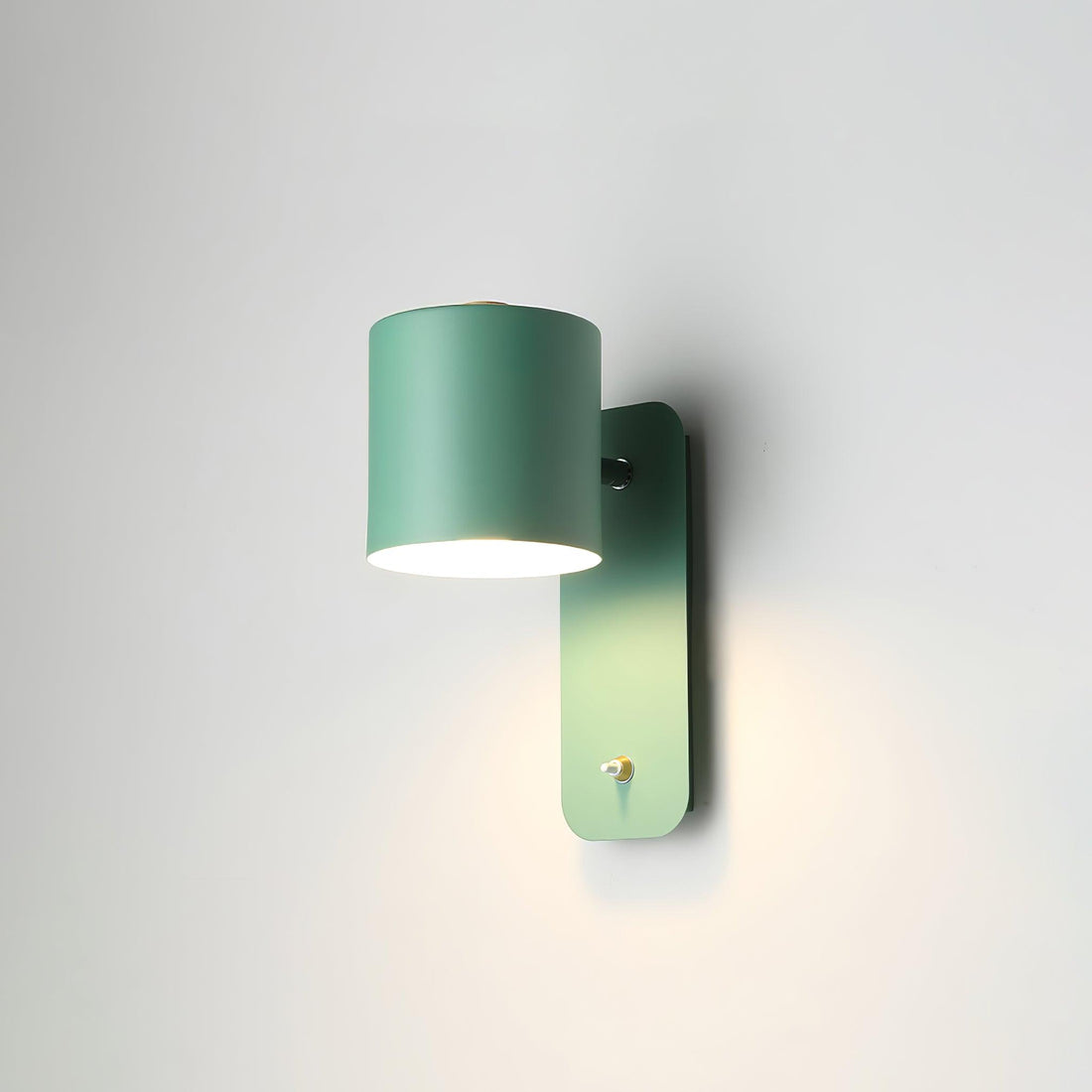 Applique murale cylindrique rotative — Éclairage d'intérieur minimaliste en métal