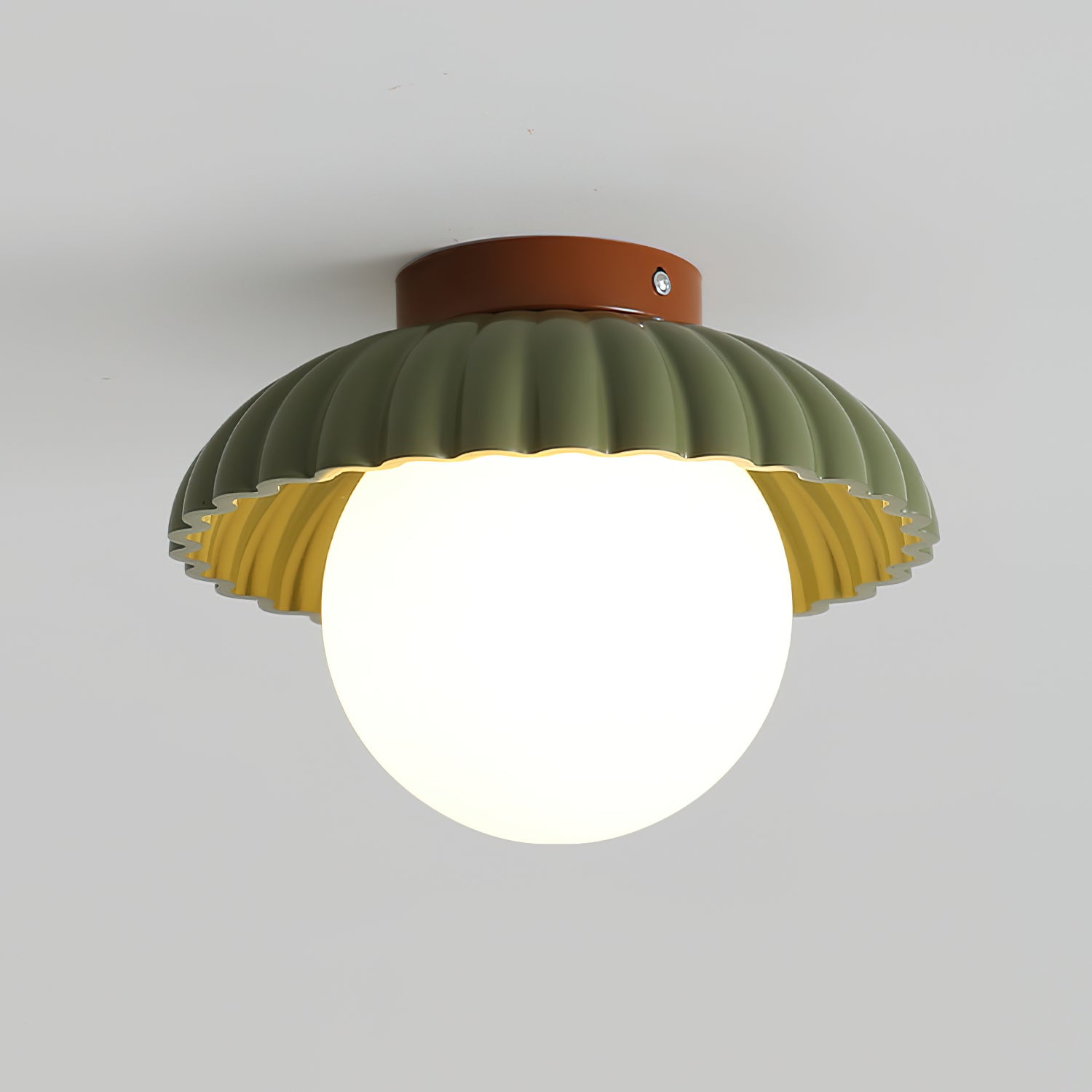 Classy Alien Cream Style Ceiling Light with Classic Round Shape