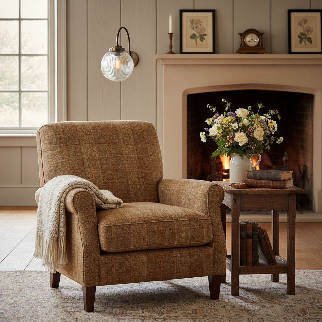 Glorica Glass Aged Brass Wall Sconce - Ribbed Glass Shade Industrial Style Lighting