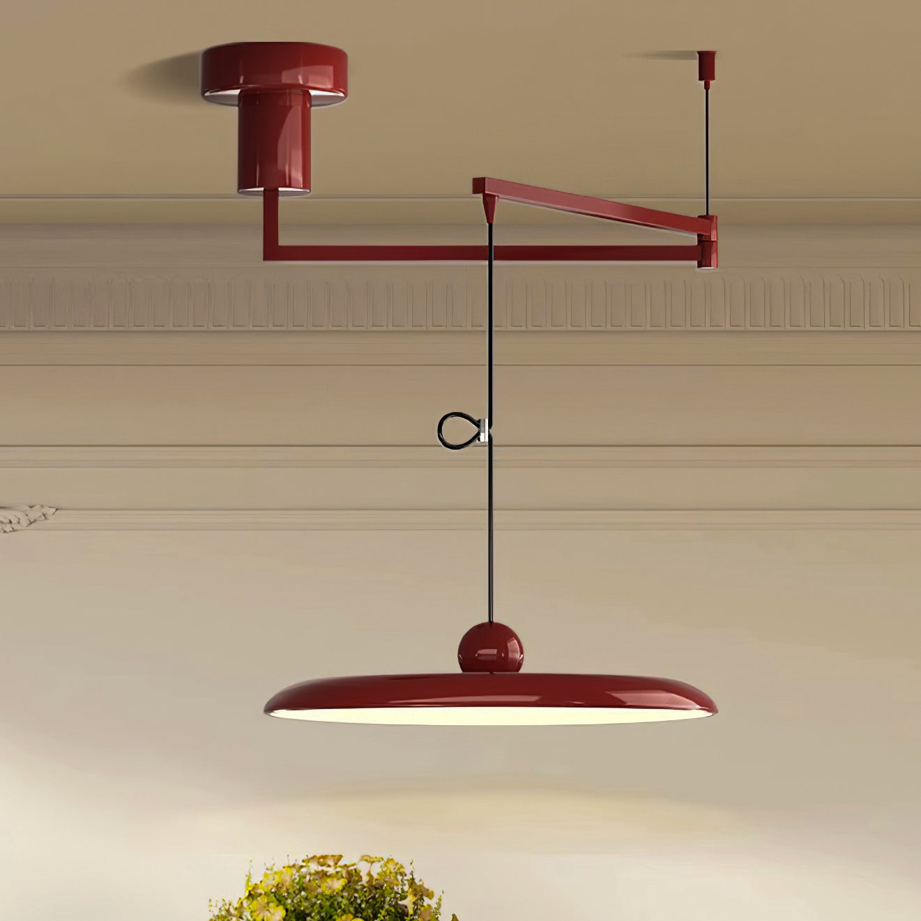 Adjustable Articulated Arm Metal Pendant Light
