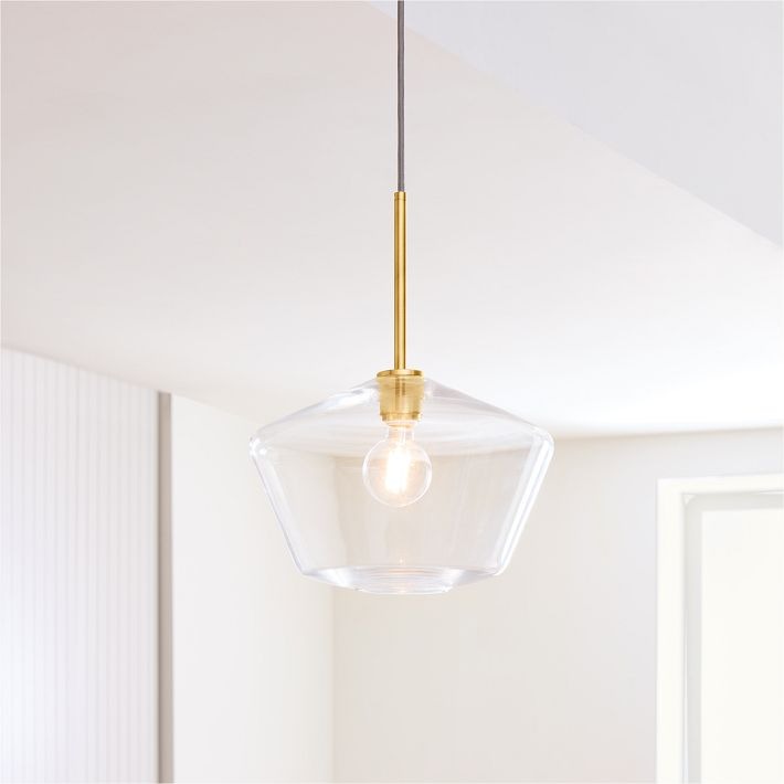 Merin Transparent Glass Sculpture Geometric Pendant light