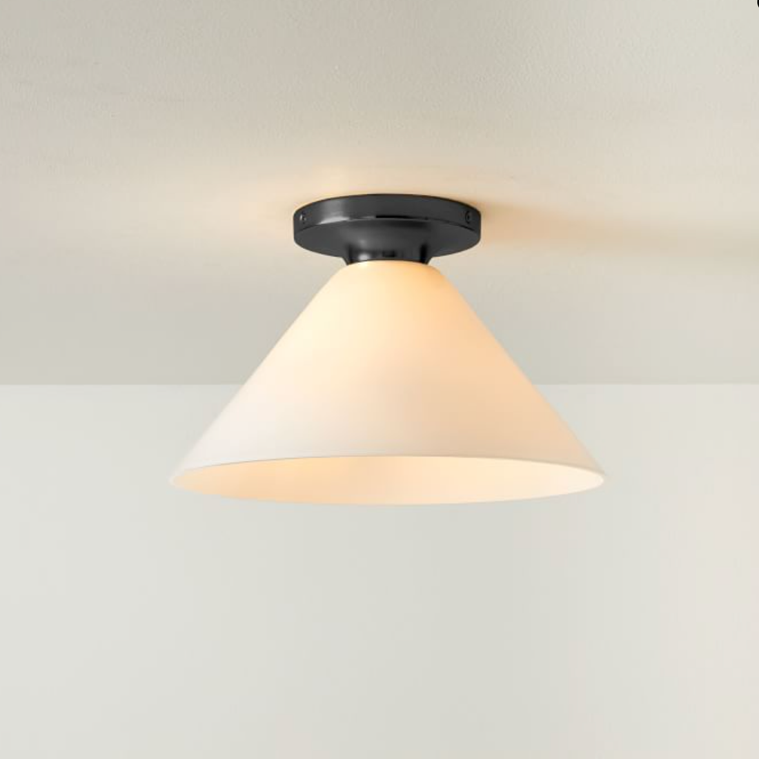 Plafonnier encastré Conica Cone – Plafonnier en verre pour espaces modernes