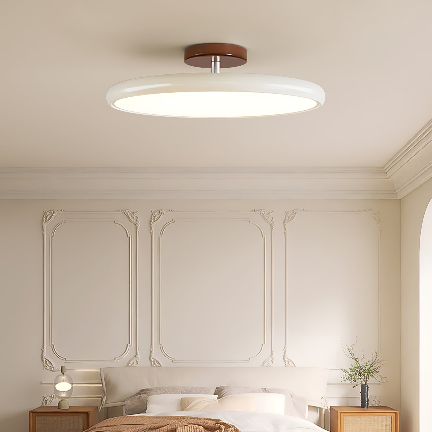 Contemporary Metal Acrylic Ceiling Lamp Warm Ambient Lighting