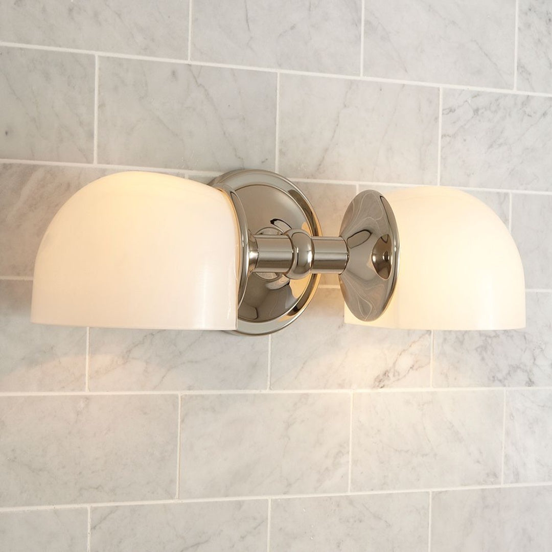 Modern Mercer Double Horizontal Metal Wall Sconce