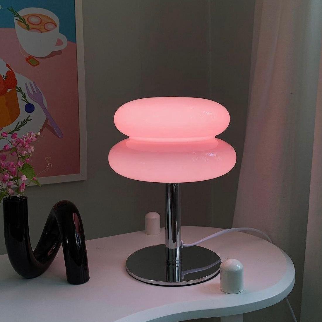 Lollipop Table Lamp Retro Bauhaus Style – Double Layer Bedroom Light