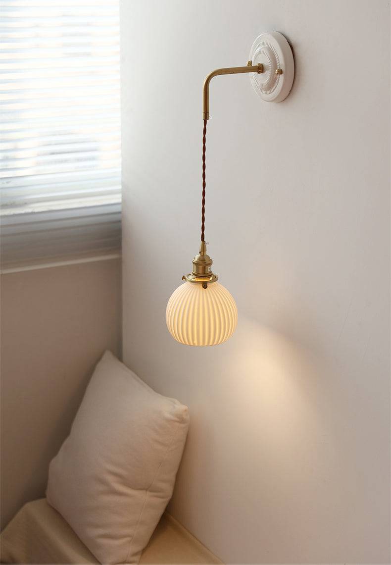 Decorative Ceramic plate Wall Sconce