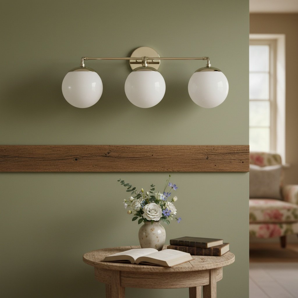 Glorica Glass Wall Sconce - Modern Vintage Vanity Light Fixture