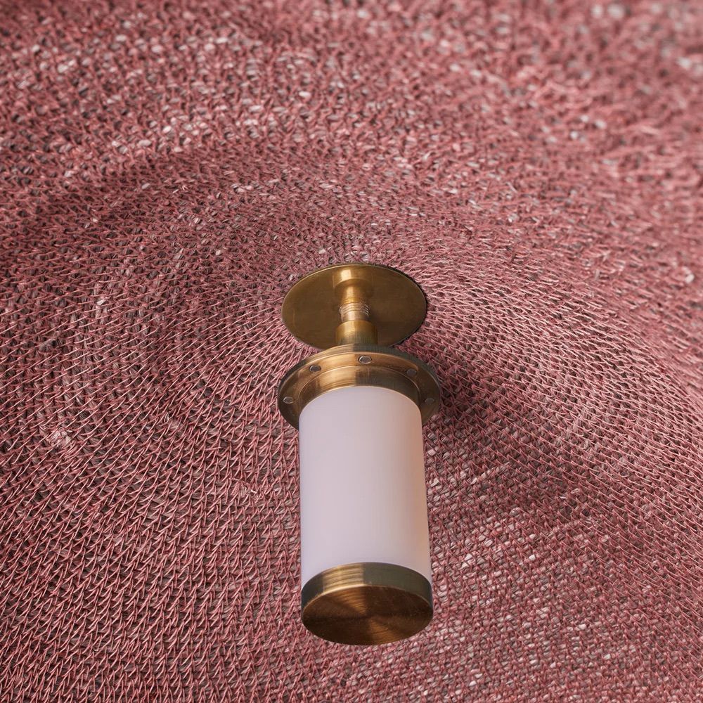 Natural Jute Pendant Light - Rechargeable Woven Curved Outdoor Lamp