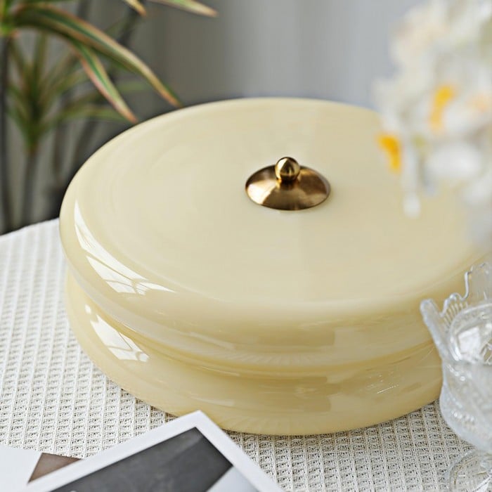 Art Deco Double Layer Disc Ceiling Light S34