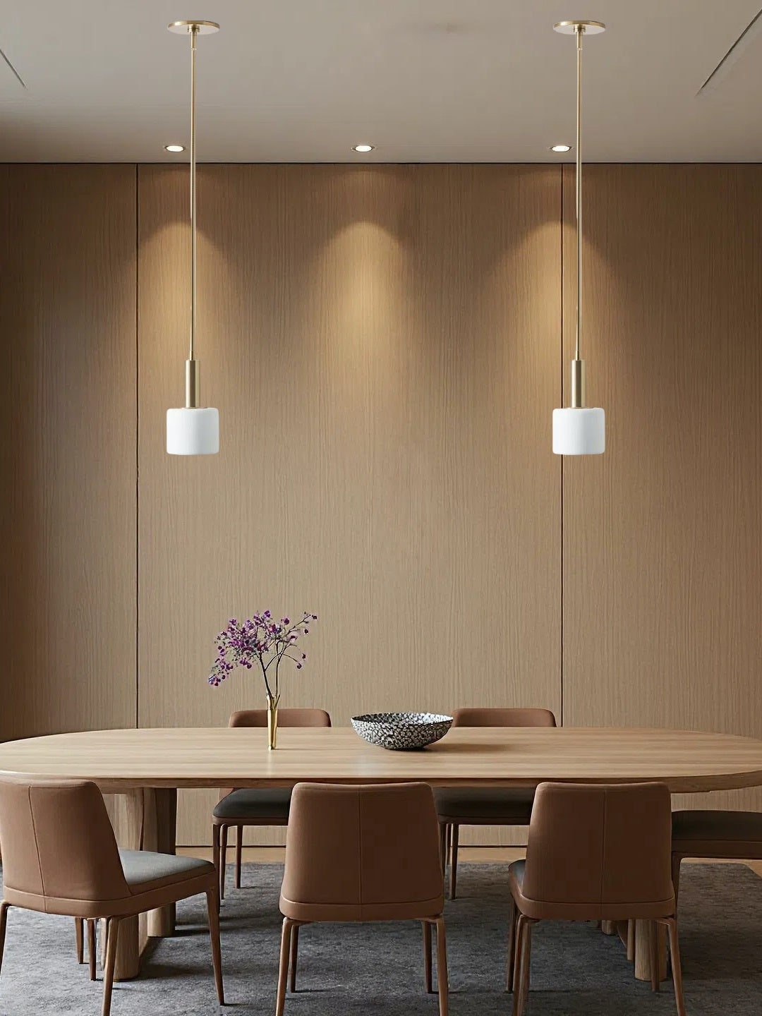 Chic Porcelain Pendant Light in Modern Style