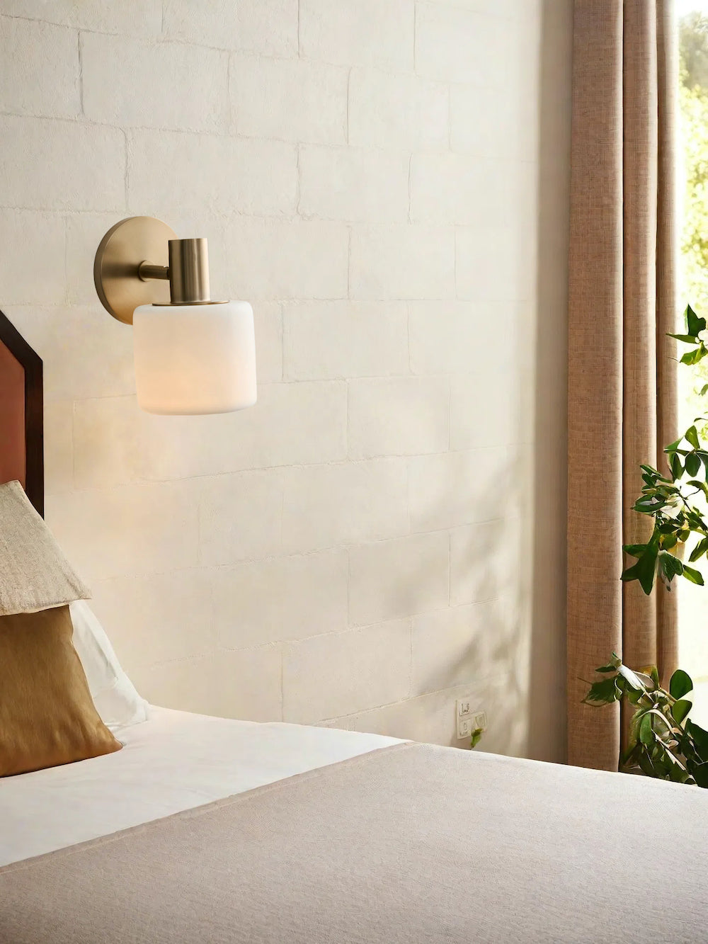 Decorative Porcelain Flush Mount Wall Sconce