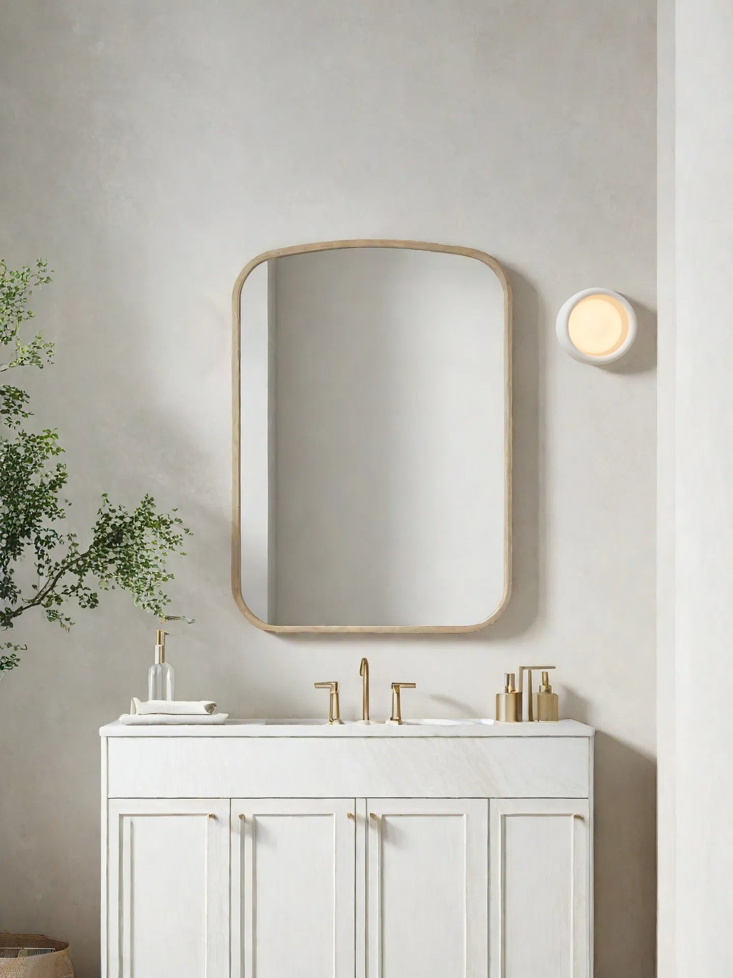 Decorative Porcelain Flush Mount Wall Sconce