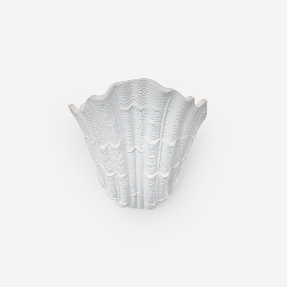 Shell Plaster Wall Lamp