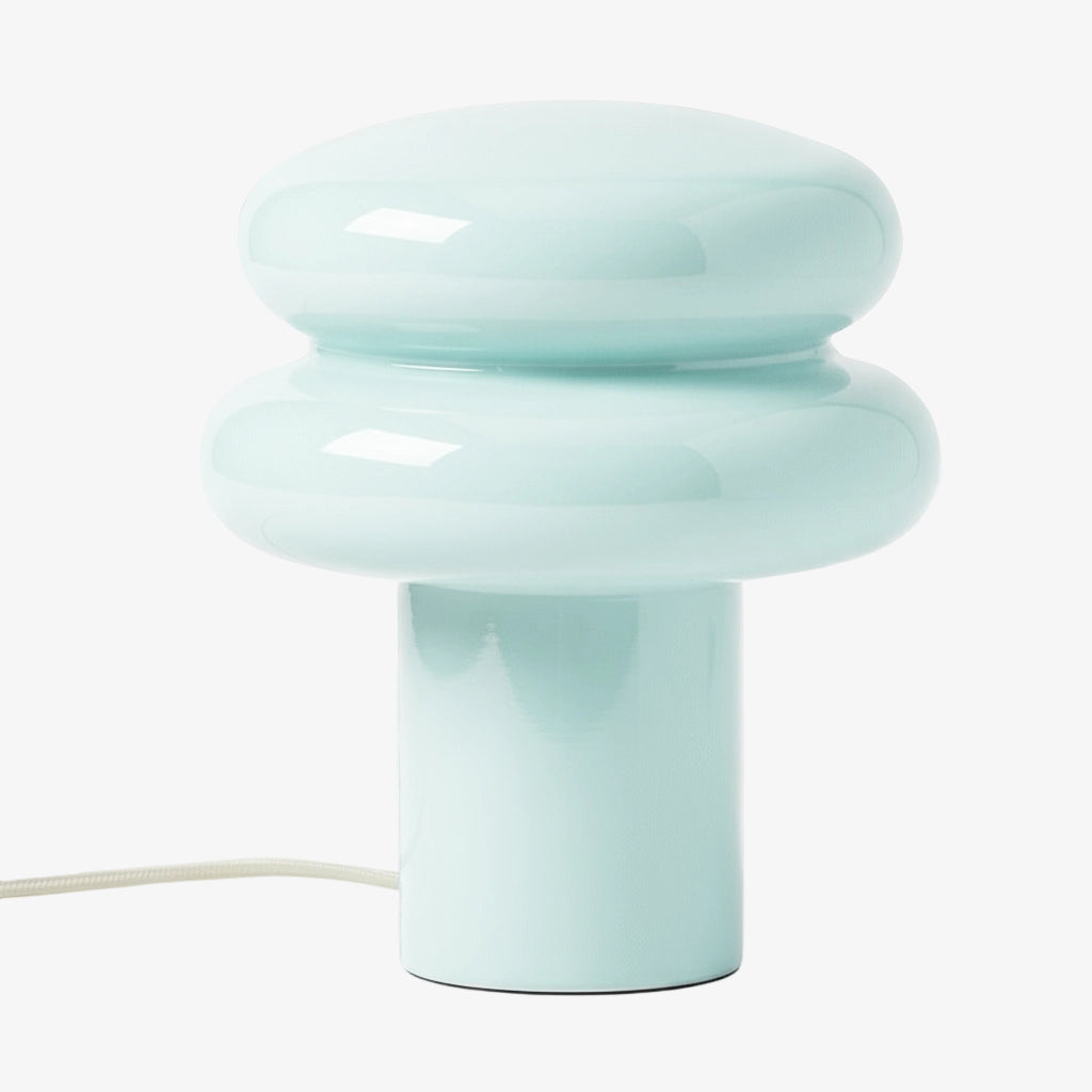 Small Opal Table Lamp - Mushroom Glass Lamp for Living Room