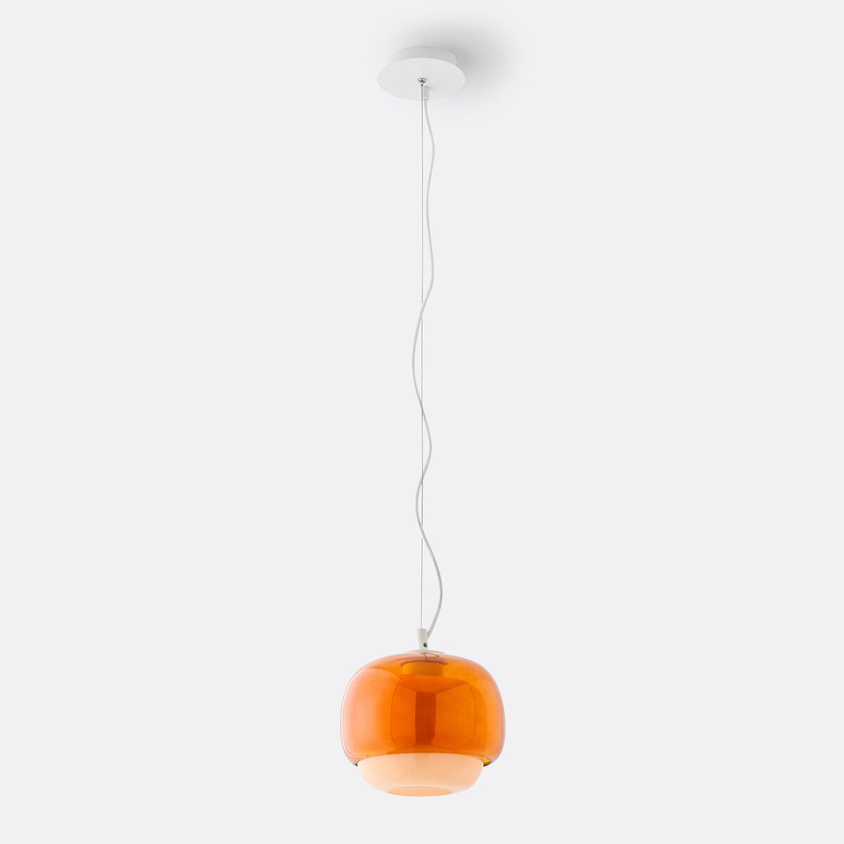 Clinco Modern Mushroom Pendant Light - Colored Glass Hanging Light