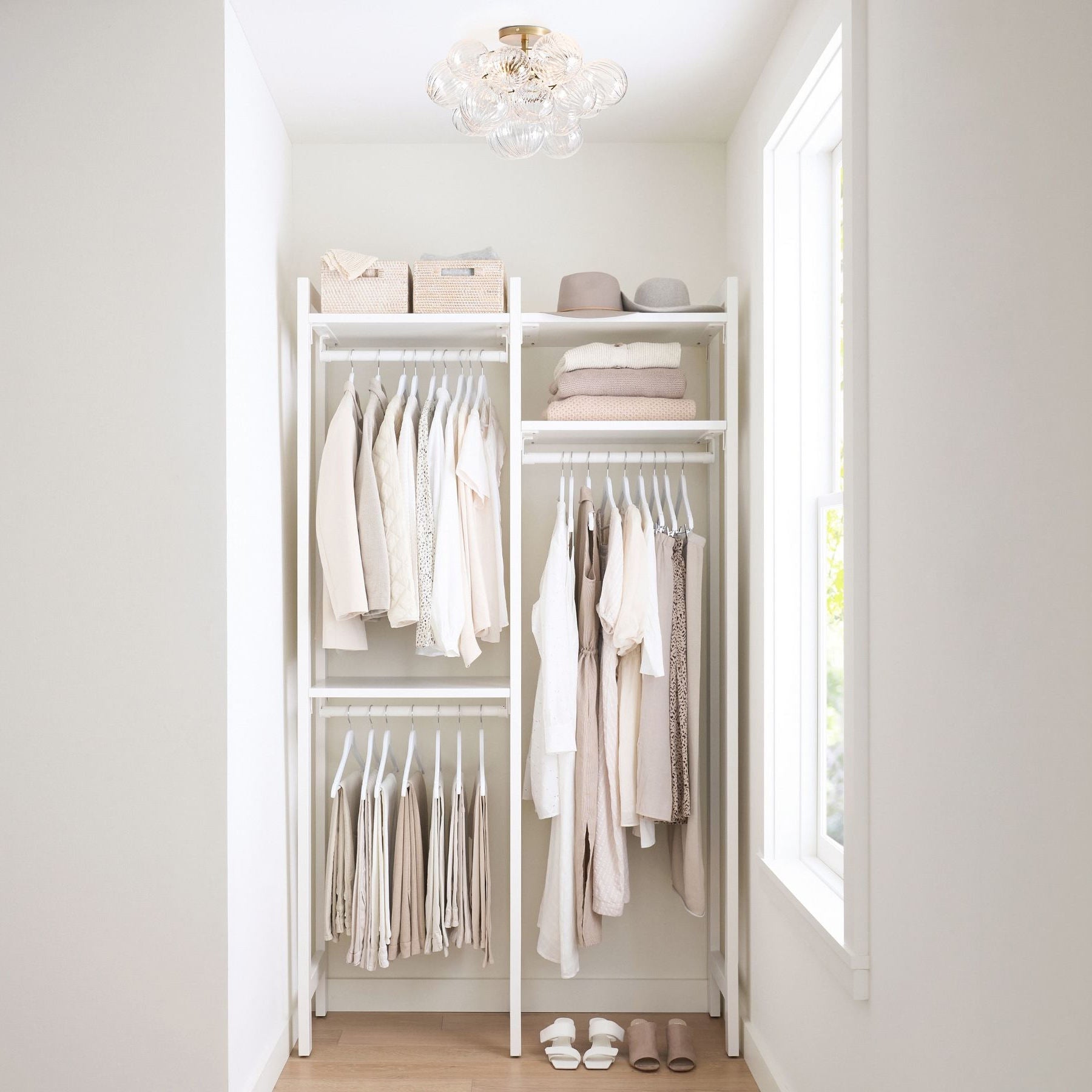 Bravira Flush Mount Ceiling Light - Ribbed & Bubbled Glass Metal Light